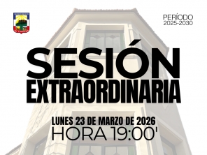 Sesión Extraordinaria del día lunes 23 de marzo de 2026.