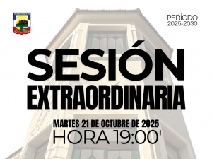 Sesión Extraordinaria del día martes 14 de octubre de 2025.