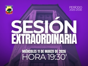 Sesión Extraordinaria del día miércoles 11 de marzo de 2026.