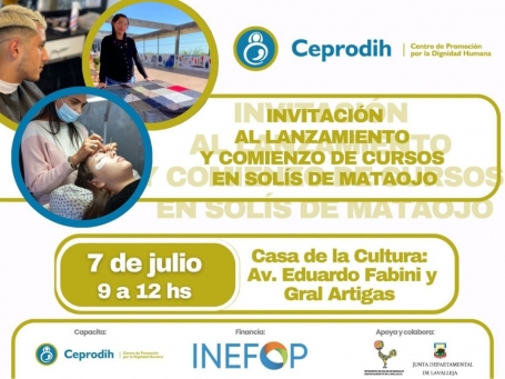 Lanzamiento de los cursos de CEPRODIH en Solís de Mataojo