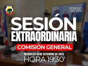 Sesión Extraordinaria del día miércoles 10 de setiembre de 2025.